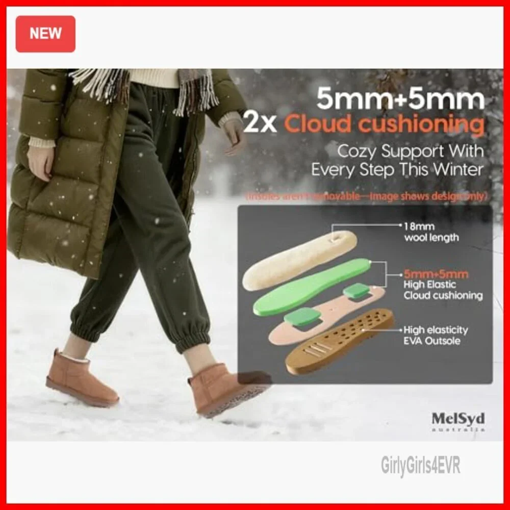 Sheepskin Ankle Boots with Arch Support, Waterproof Suede, -40°F Thermal